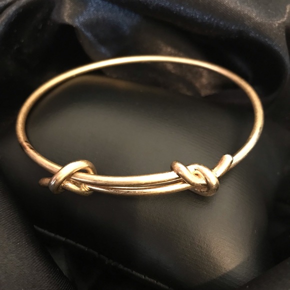 Double knotted vintage bangle bracelet - Picture 2 of 10